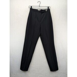 Lanvin Wool Blend Diamond Hook Closure Women's Pants Size 36/6 Made In Slovakia